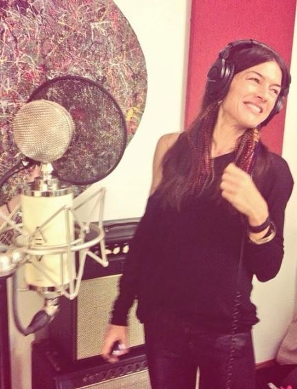 Indio Downey's Mother Deborah Falconer in Studio